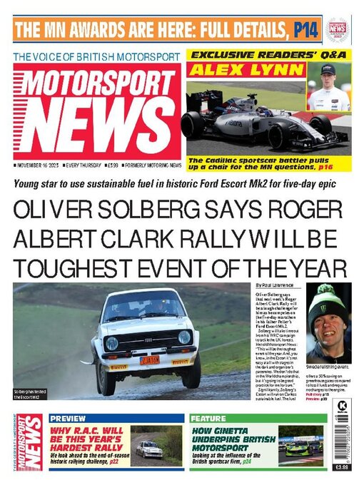 Title details for Motorsport News by Kelsey Publishing Ltd - Available